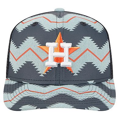 Men's New Era Denim/Navy Houston Astros Aztec Denim 9SEVENTY Adjustable Hat