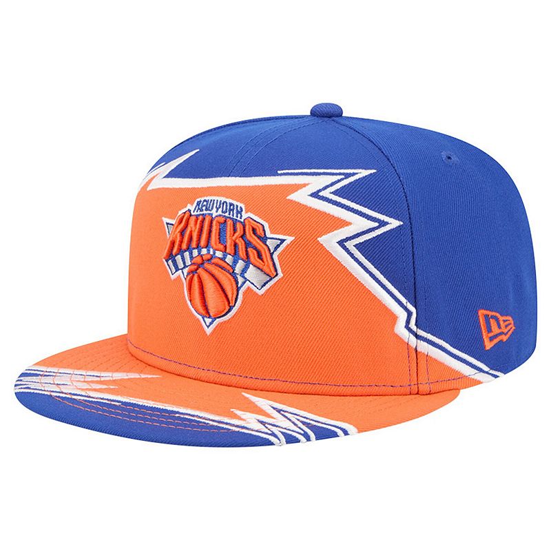 Men's New Era Blue/Orange New York Knicks Break 59FIFTY Fitted Hat,