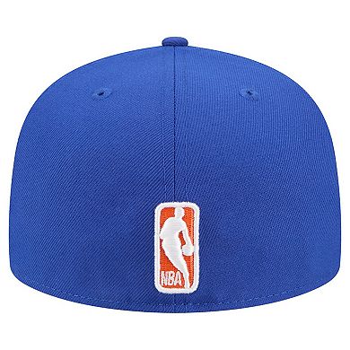 Men's New Era Blue/Orange New York Knicks Break 59FIFTY Fitted Hat