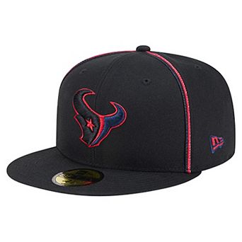 Men's New Era Black Houston Texans Soutache 59FIFTY Fitted Hat