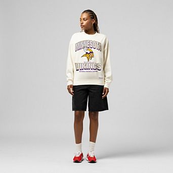 Women's Mitchell & Ness Cream Minnesota Vikings Tonal Arch Sweatshirt
