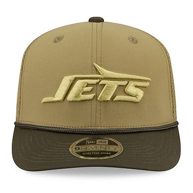 Men's New Era Green New York Jets 2025 Salute to Service 9SEVENTY Adjustable Hat