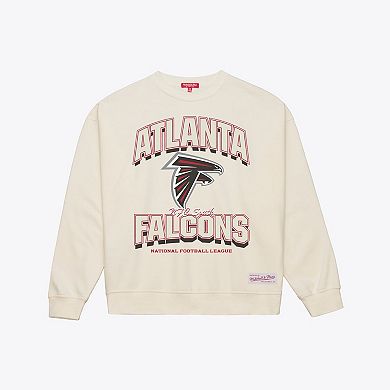 Women's Mitchell & Ness Cream Atlanta Falcons Tonal Arch Sweatshirt