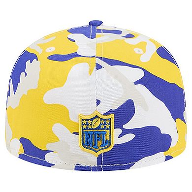 Men's New Era Gold/Royal Los Angeles Rams 59FIFTY Fitted Hat