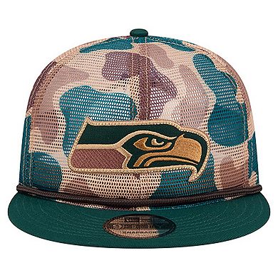Men's New Era Camo Seattle Seahawks Duck Camo 9FIFTY Snapback Hat