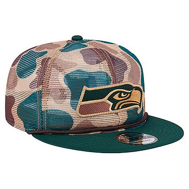 Men's New Era Camo Seattle Seahawks Duck Camo 9FIFTY Snapback Hat