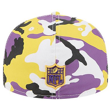 Men's New Era Gold/Purple Minnesota Vikings 59FIFTY Fitted Hat