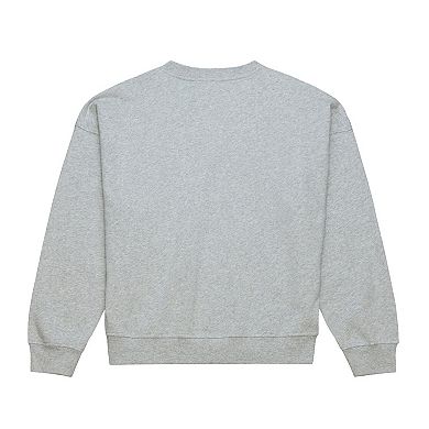 Women's Mitchell & Ness Heather Gray Florida Panthers Hockey Night Sweatshirt