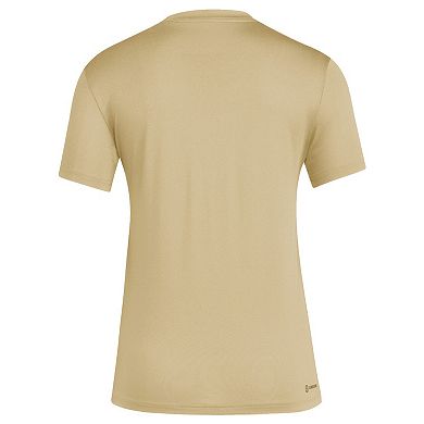 Women's adidas Tan Washington Huskies Salute to Service AEROREADY T-Shirt