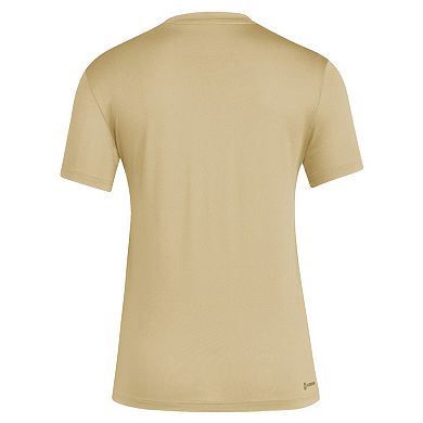 Women's adidas Tan Miami Hurricanes Salute to Service AEROREADY T-Shirt