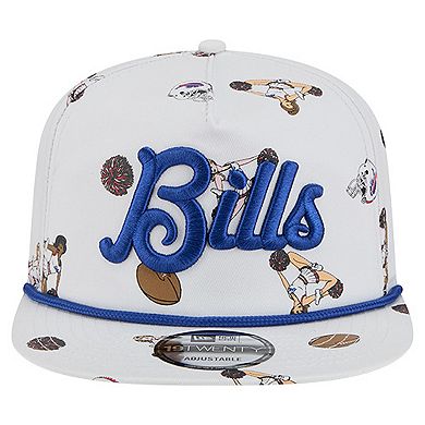 Men's New Era White Buffalo Bills Team Cheer 19TWENTY Adjustable Hat