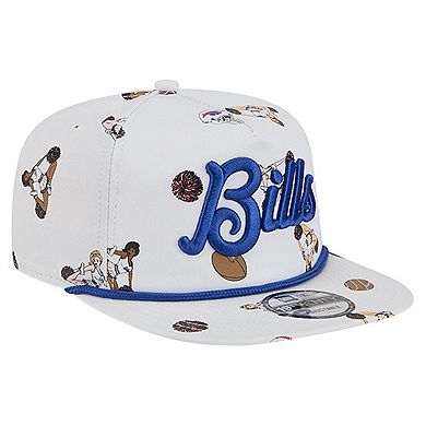 Men's New Era White Buffalo Bills Team Cheer 19TWENTY Adjustable Hat