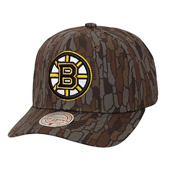 Men's Mitchell & Ness Camo Boston Bruins Hidden Camo Pro Crown Adjustable Hat