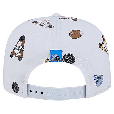 Men's New Era White Detroit Lions Team Cheer 19TWENTY Adjustable Hat