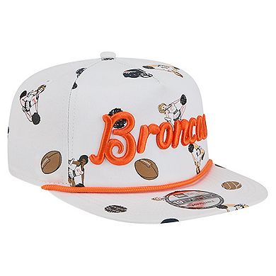 Men's New Era White Denver Broncos Team Cheer 19TWENTY Adjustable Hat