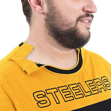 Men's G-III Sports by Carl Banks Black/Gold Pittsburgh Steelers Adaptive Outlast Long Sleeve T-Shirt