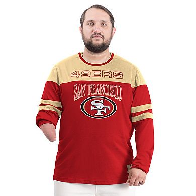 Men's G-III Sports by Carl Banks Scarlet/Gold San Francisco 49ers Adaptive Outlast Long Sleeve T-Shirt