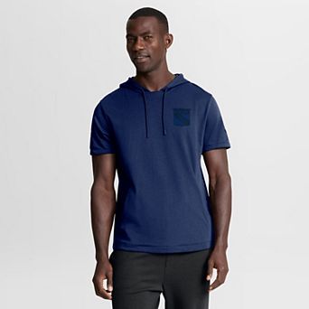 Men's Fanatics Navy New York Rangers Authentic Pro Road Short Sleeve Hoodie