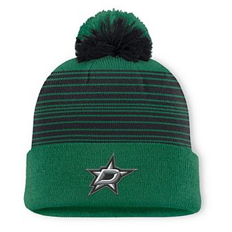 Men's Fanatics Kelly Green Dallas Stars Fundamental Spirit Cuffed Pom Knit Hat