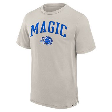 Men's Fanatics Cream Orlando Magic Crossover Collection Pull Up Jumper Shot Premium T-Shirt