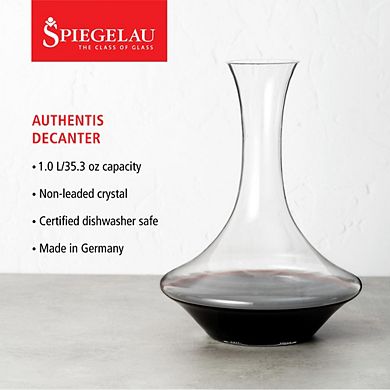 Spiegelau Authentis 1.0 L/35.3 oz decanter (set of 1)