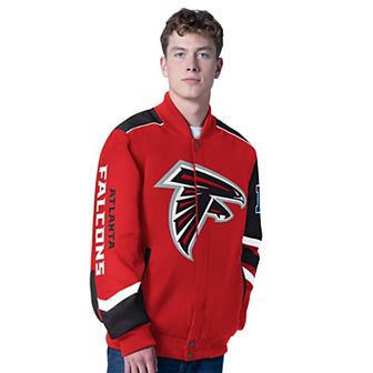Men's G-III Sports by Carl Banks Red Atlanta Falcons Prime Time Full-Zip Racing Jacket