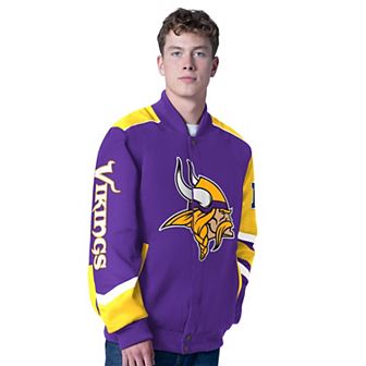 Men's G-III Sports by Carl Banks Purple Minnesota Vikings Prime Time Full-Zip Racing Jacket