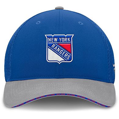 Men's Fanatics Blue New York Rangers Fundamentals Span Flex Hat