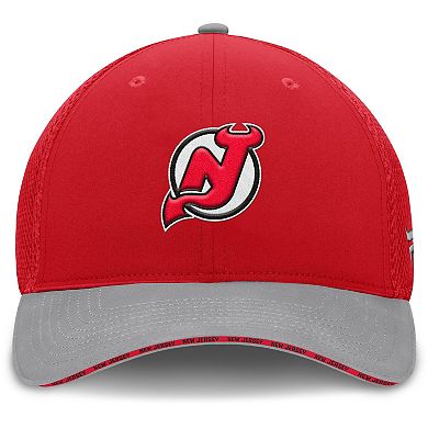 Men's Fanatics Red New Jersey Devils Fundamentals Span Flex Hat