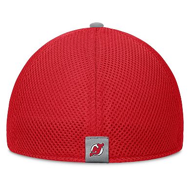 Men's Fanatics Red New Jersey Devils Fundamentals Span Flex Hat