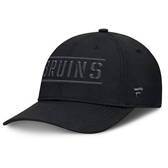 Men's Fanatics Black Boston Bruins Fundamentals Ruck Up Flex Hat