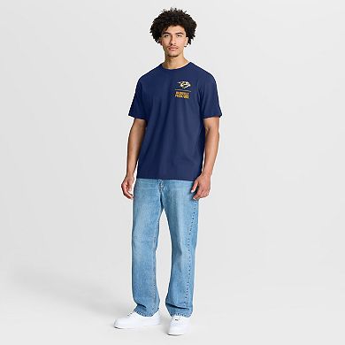 Men's Fanatics Navy Nashville Predators Crash The Net Legacy T-Shirt