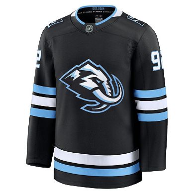 Men's Fanatics Logan Cooley Black Utah Mammoth Home Premium Player Jersey