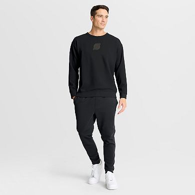 Men's Fanatics Black New Jersey Devils Authentic Pro Road Tri-Blend Sweatshirt