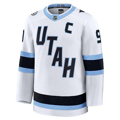 Men's Fanatics Clayton Keller White Utah Mammoth Away Premium Player Jersey