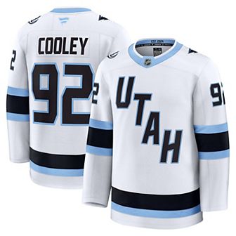 Men's Fanatics Logan Cooley White Utah Mammoth Away Premium Player Jersey