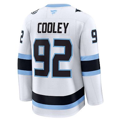 Men's Fanatics Logan Cooley White Utah Mammoth Away Premium Player Jersey