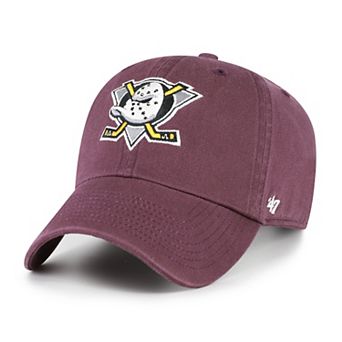Men's '47 Purple Anaheim Ducks Alternate Logo Clean Up Adjustable Hat