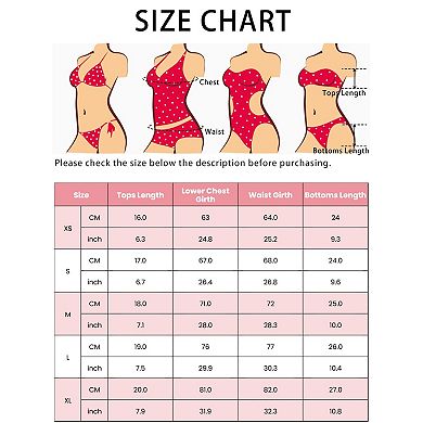 2 Sets Women's Halter Push Up Bikini Sets, 2 Piece Tie Side Triangle Bottoms Swimwear Bathing Suits