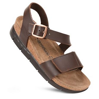 Aerothotic - Serena Double Strappy Open Toe Comfortable Leather Platform Sandals