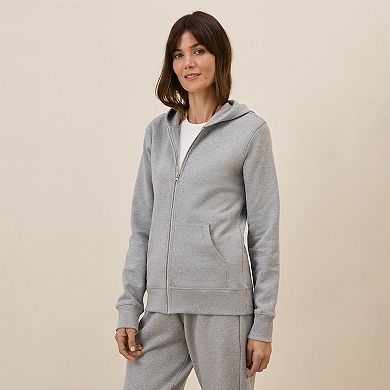 Brushed Fleece Zip Hoodie Made With Organic Cotton