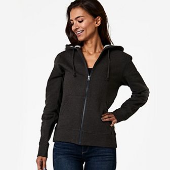 Brushed Fleece Zip Hoodie Made With Organic Cotton