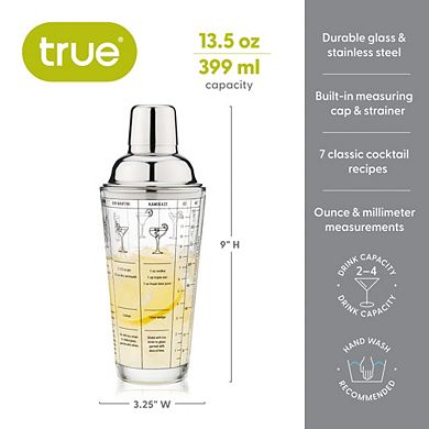 Glass Recipe Shaker by True