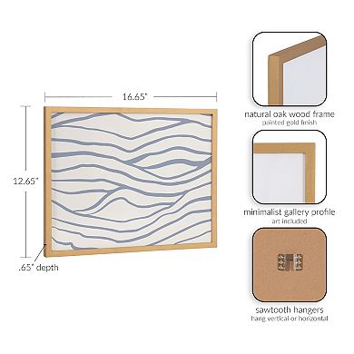 Gallery Simple Elegant Coastal Waves Print by The Creative Bunch Studio