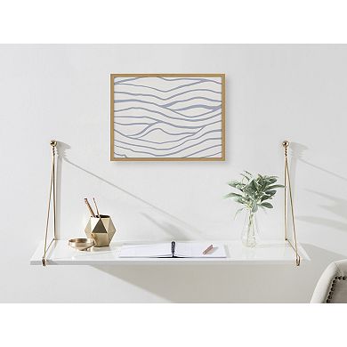 Gallery Simple Elegant Coastal Waves Print by The Creative Bunch Studio