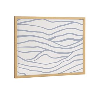 Gallery Simple Elegant Coastal Waves Print by The Creative Bunch Studio