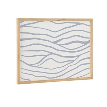 Gallery Simple Elegant Coastal Waves Print by The Creative Bunch Studio