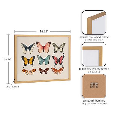 Gallery Vintage Style Muted Pastel Butterflies II Print by The Creative Bunch Studio