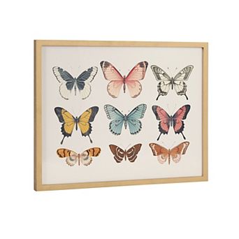 Gallery Vintage Style Muted Pastel Butterflies II Print by The Creative Bunch Studio