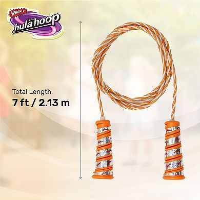 Wham-O Hula Hoop Jump Rope, Fitness Exercise Spiral Handles with Holographic Foil For Kids Girls